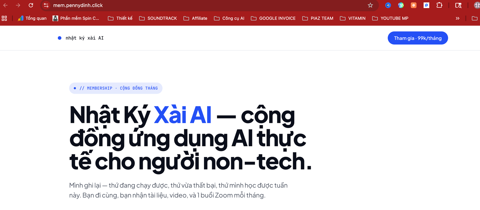 Test với domain đã xong