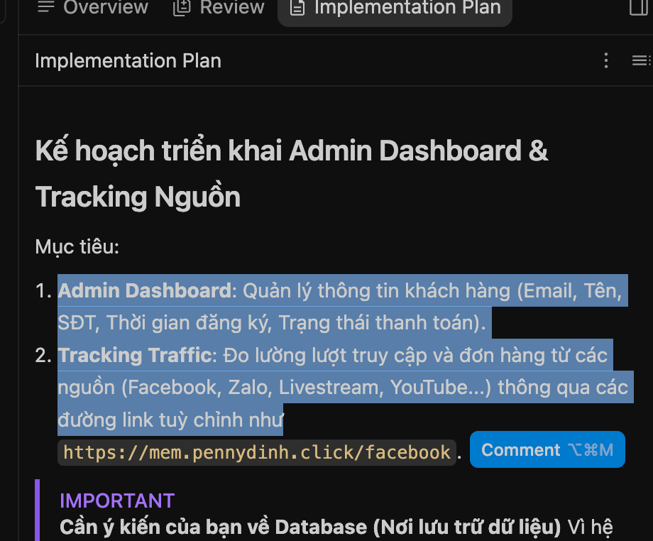 Check plan của AI