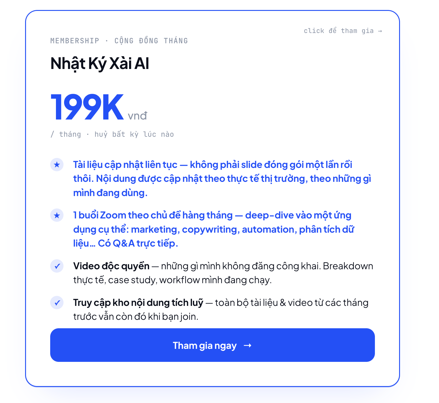 Membership community